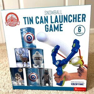 Slingshot Launcher Tin Can Snow Balls Game Kids Youth Party Play Snowtime New Br